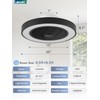 LEDIARY 20 Inch Low Profile Ceiling Fans With Lights, Led