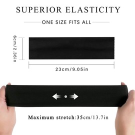 4 PCS Sport Headbands for Women,Non Slip Elastic Sweat Hairbands Cloth Fashion Fabric Stretchy Headband Thick Thin Hair Hair Bands Head Wrap Hair Accessories for Sports Fitness Running Yoga,Unisex
