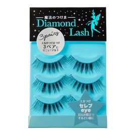 (3 Pairs) DiamondLash Volume Series Celebrity Eye: For sharp eyes that stand out from your eyes. *This product comes in a box of 3 pairs