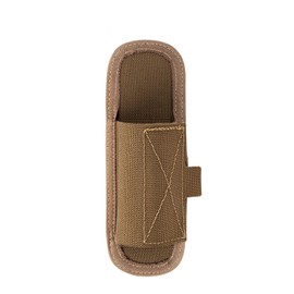 TACNEX Compact Tactical Flashlight Holster Duty Belt Flash Light Pouch MOLLE Vest Backpack Light Holder Adjustable Torch Carrier Stretchable Light Case fit 1"-1.25" Barrel Dia Vertical Carry CB