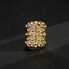 THE BLING KING Gold-Plated Keeper Ring, Size 11 (UK Size