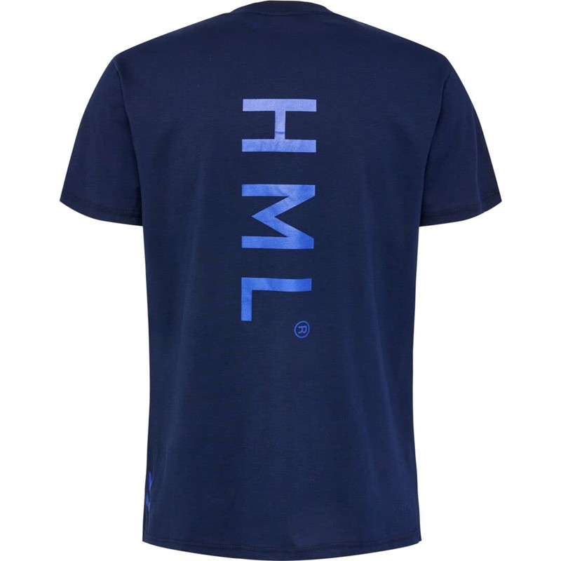 hummel Court Cotton T-Shirt S/S, Navy, S
