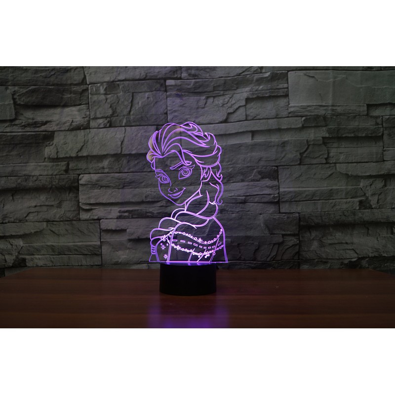 Hologram 3D Lamp Creative Night Light, LED Light for Kid's
