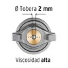 Truper PIPI-422, Pistola para pintar gravedad LVMP vaso aluminio boquilla