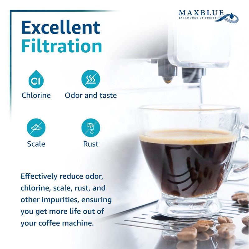 Maxblue Coffee Water Filter, Replacement for De'Longhi® DLSC002 9310926 SER3017