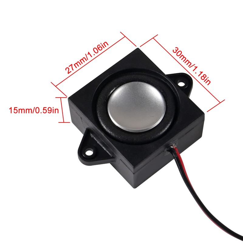 ACEIRMC 4pcs Speaker 3 Watt 8 Ohm Mini Speaker 8ohm