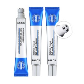 Melat Aglow Roll On Eye Serum Retinol Eye Cream, Wrinkles Around Eyes, Dark Circles, Swelling, 3 Pieces, 30ml / 멜라트 어글로우 롤 온 아이 세럼  레티놀 아이크림 눈가주름 팔자 다크서클 붓기, 3개, 30ml