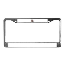CafePress Frenchie Ween Chrome License Plate Frame, License Tag Holder