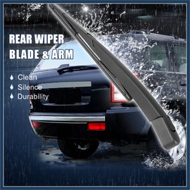 INFINAUTO 315mm 12" Car Rear Windshield Wiper Blade Arm Set for Nissan Kicks 2017 Stylish Design