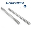 2pcs Double Ended Stud Screws Rod,304 Stainless Steel Double End
