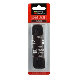 Cherry Blossom Footwear Flat Lace Shoelaces, Brown, 140cm