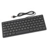 78 Key Ultra Slim Wired Keyboard Ergonomic QWERTY Layout Dual