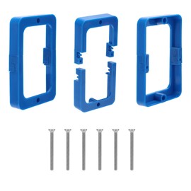 3pcs 1/2in Electrical Box Extenders, Single Gang Outlet Box Extenders with Screws for Switches & Receptacles Universal Fit for PVC Metal & Fiberglass Boxes (Blue)