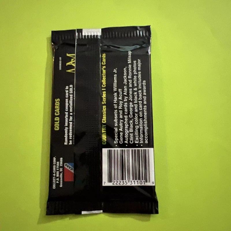 Super Country Music Trading Card Pack (1)