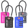 SURE LOCK TSA Compatible Travel Luggage Locks, Inspection Indicator, Easy