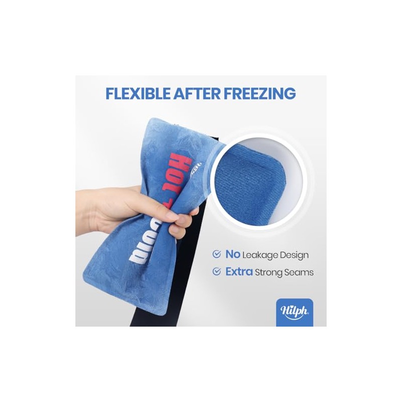 Hilph Hilph Ice Packs for Injuries, Reusable Hot Cold Compress