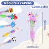 Yoosso 24Pcs Mini Pens, Multi Coloured Pens All In One
