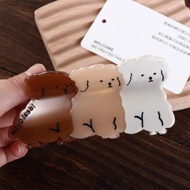 Hair Claw 1PC Creative Acetate Puppy Dog Hair Claw Clips Sweet Animals Hair Clips Women Shark Clip Hairpins Geometric Hairgrips Fashion Headwear