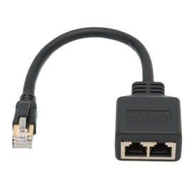 CAT8 RJ45 Ethernet Splitter Cable Extension 1 to 2 Port Excellent Connection transmissions Splitter Ethernet Socket Connector Adapter , RJ45 Ethernet Splitter Cable , RJ45 Ethernet Adapter Cable RJ45