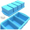 Zip Standing Silicone Freezer Trays with Lid,1-cup Soup Freezer Container