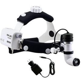 KASHSURG 10 Watt ENT Surgical LED Headlight for Doctors Hospital and Multi Purpose (Non-Adjustable Focus of Light)
