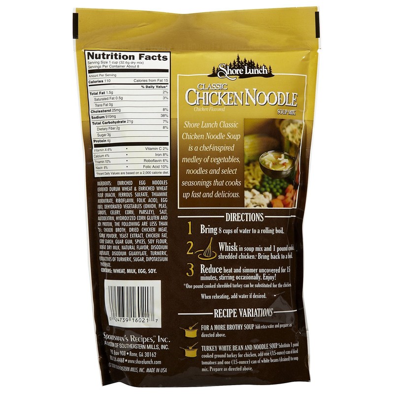 Shore Lunch Classic Chicken Noodle Soup Mix - 9.2 oz
