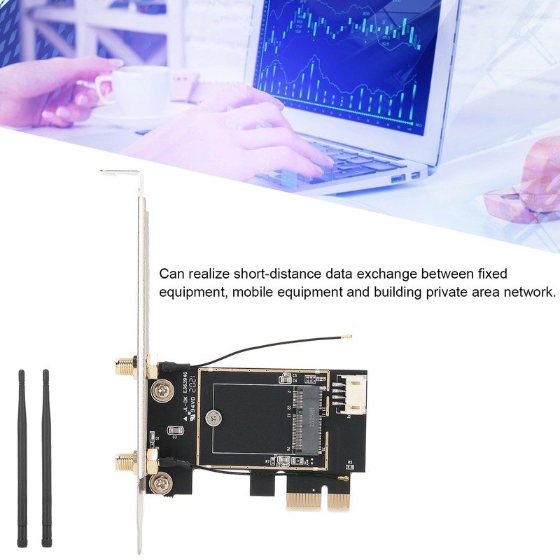 Wireless Network Card Adapter PICE1X to NGFFEkey Laptop Computer Converter