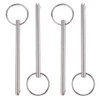 4 Pack Quick Release Pin, Diameter 1/4"(6.3mm), Overall Length 4.1"(105mm),
