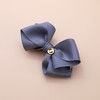 Burnaby Charcoal Ribbon Feminine Ribbon Hairpin / 버나비 차콜 리본