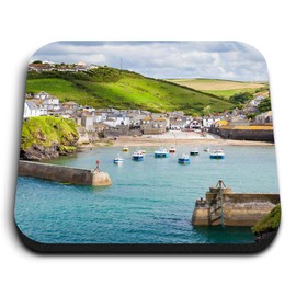 1 x Square MDF Fridge Magnet - Port Isaac Cornwall England UK 46159