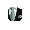 HISDERN Men's Tie Classic Plain Tie and Pocket Square Tie