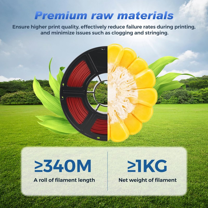 FLASHFORGE Rapid PLA Filament 1.75mm Aurora Red, 500mm/s High Speed