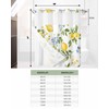 No Hooks Shower Curtain and Snap-in Liner Sets 72"x72",Summer Farm