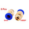 sourcing map 5pcs 1/8BSP Male to 6mm OD Push in