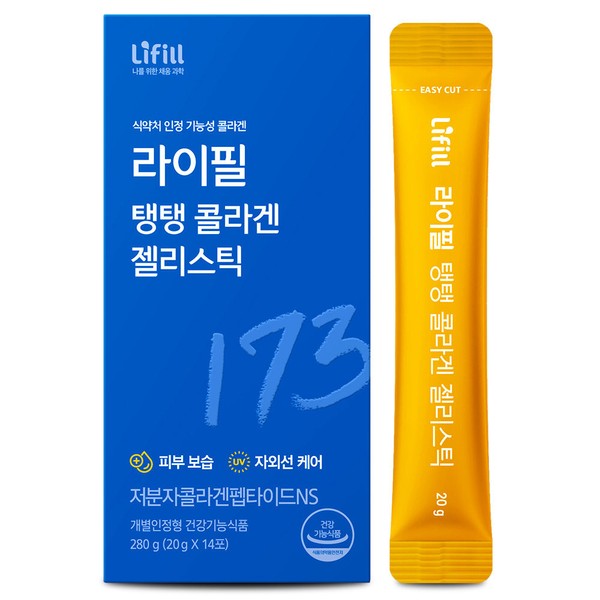 Nongshim [Onsale] Lifeel Bouncy Collagen Jelly Stick 280g (20g x 14 packs) / 농심 [온세일]라이필 탱탱 콜라겐 젤리스틱 280g(20g x14입)