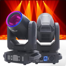 200W LED Aperture Moving Head Beam Spot Club Bar GOBO Light DMX512 Stage Show LED Effect Lighting
