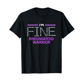 Arthritis Awareness I´m fine Purple Ribbon Rheumatoid T-Shirt