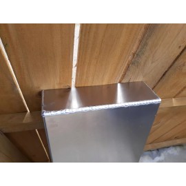 Aluminum 1/8" Sluice Blank Box Pan 12" x 10" x 3" Capped Custom Sizes Available