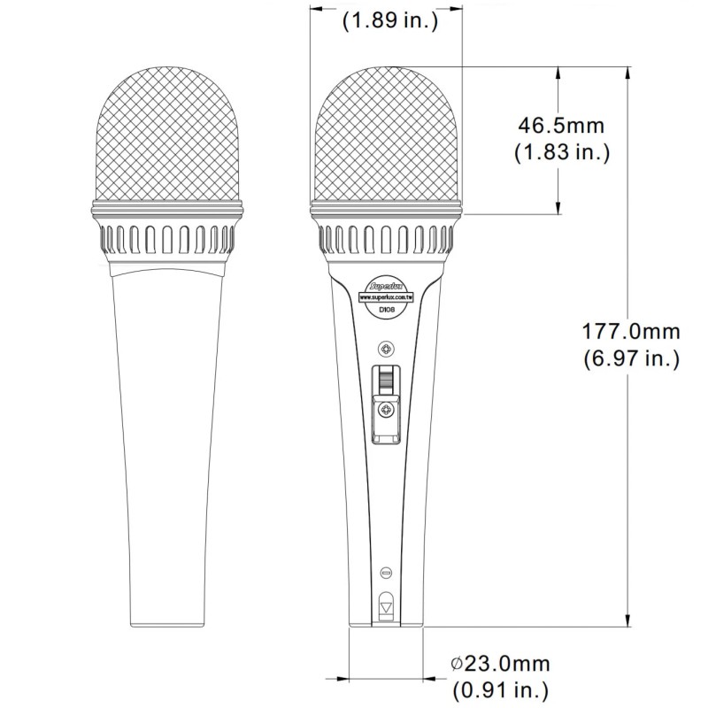 Superlux D108A Supercardioid Dynamic Vocal Mic for Recording