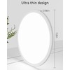 Zemty 4Pack 12 Inch LED Flush Mount Light, 28W 3200lm