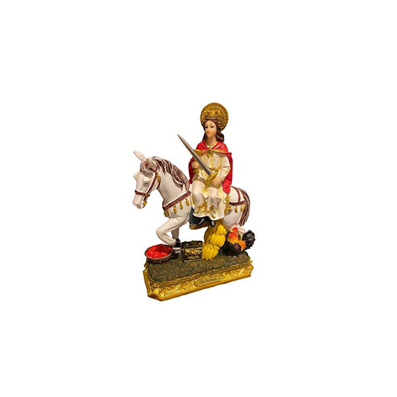 Statues St. Santa Barbara a Caballo Religious