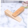 OSALADI 2Pcs Premium Wooden Door Stop Wedge Heavy Duty Door