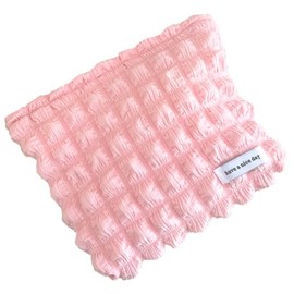 Suitcase Company GPT Pouch, Popcorn Fabric, Ladies, Small Items, Large, Cosmetic Pouch, Stylish, Cute, Pink