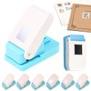 Craft Punch, Square 1.0 inches (25 mm), Hole Punch, Embossed