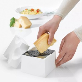 Koziol PIECE OF CHEESE Cheese Grater - Transp. Red - A Grater, Storer & Server