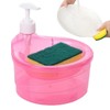 Kitchen Dish Soap Dispenser - Sponge Holder Washing Soap Dispenser,Sponge