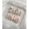 ꯰Huwahuwa Angel Pink ꯱Handmade Nail Tips - Square / ꒰후와후와