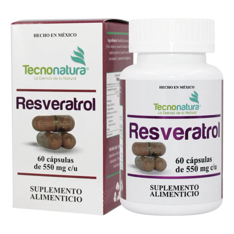 Nad Resveratrol 60 Cpsulas Kit Tecnonatura Antioxidante Sin Sabor