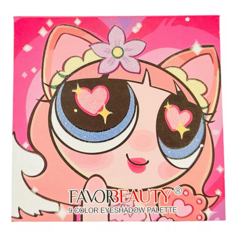 Sombras Kawaii Paleta De Sombras Chicas Súper Poderosas Bombón Espejo