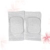 Baluue 2pcs Grey Exercise Knee Pads for Gym Safety Support